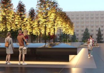 Смотри проект: как будет выглядеть обновленный сквер возле ОГА