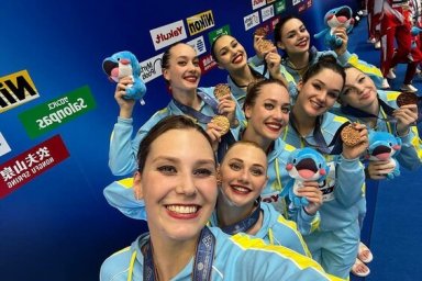 
Сборная Украины по артистическому плаванию завоевала «бронзу» чемпионата мира
