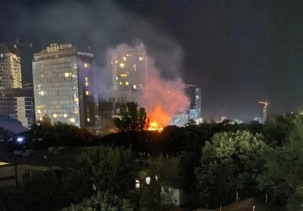 В Одессе горел санаторий "Молдова"