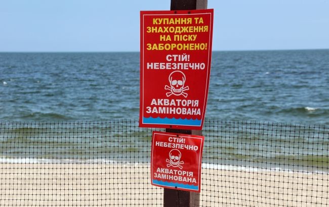 На пляж Одессы вынесло якорную мину, ее ликвидировали
