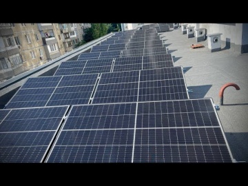 На крыше Городской детской поликлиники №6 построена солнечная электростанция