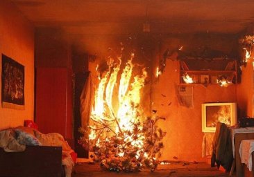 Из-за новогодней гирлянды: под Одессой загорелись два жилых дома