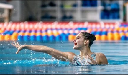 Одесская спортсменка – серебряный призер чемпионата Украины по синхронному плаванию. (ФОТО)