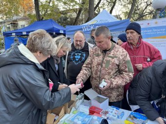 В Одессе развёрнуты пункты помощи пострадавшим от ракетной атаки